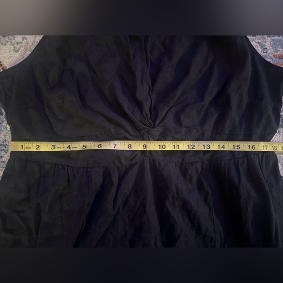 NWT Ava & Viv Women's Halter Neck A-Line Linen Black Dress Size XXL - Picture 13 of 15